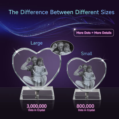 3D Crystal Photo Personalized Gift Memorial