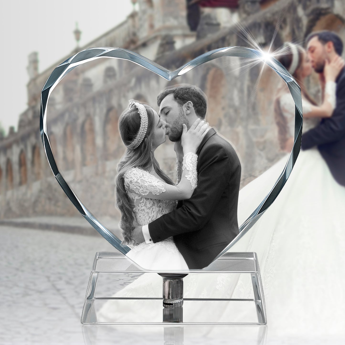 3D Crystal Photo Personalized Gift Memorial